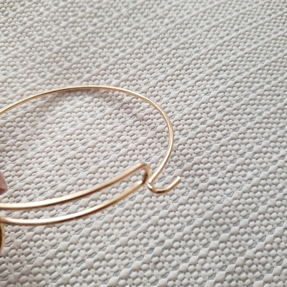 🌷Gold and silver bangle religious cross love charm - Picture 4 of 6